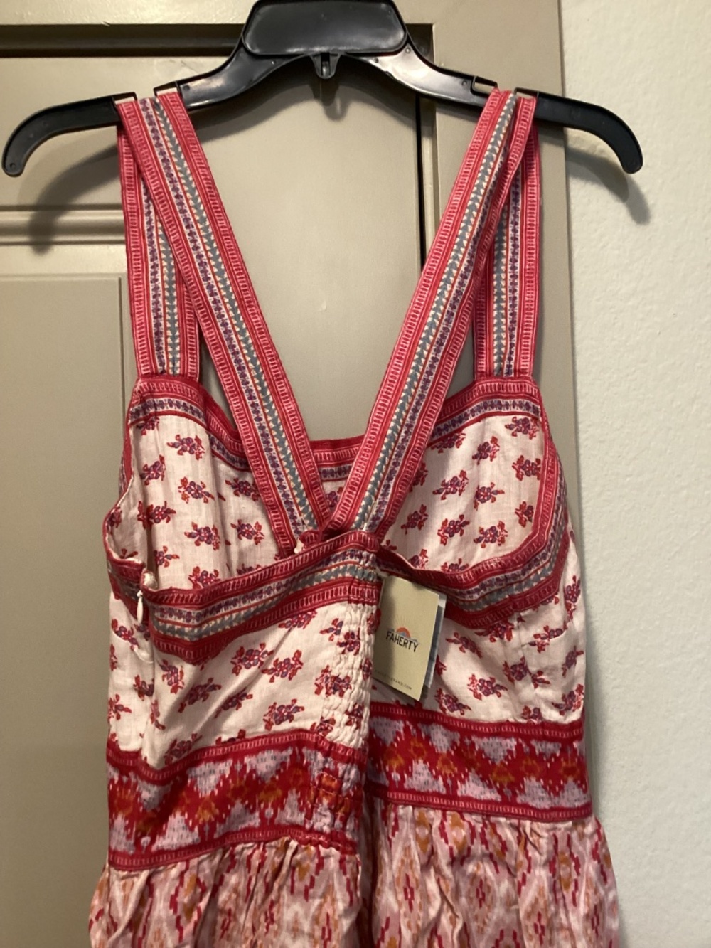 Faherty Gracie Linen Maxi Dress, size XL - Picture 10 of 16